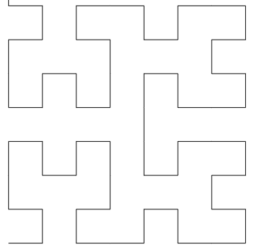 line fractals - Hilbert