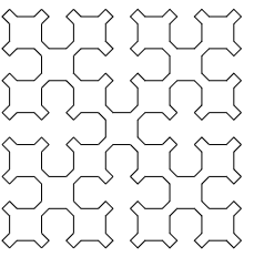 line fractals - sierpinski curve